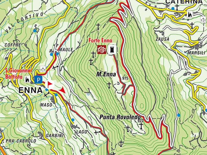 Sentiero del forte Enna